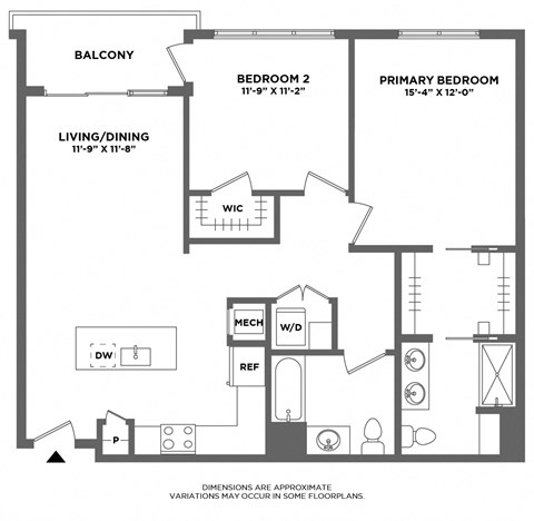 private terrace, open floorplan, luxury finishes, two bed, walk in closet, double vanity, glass shower stall