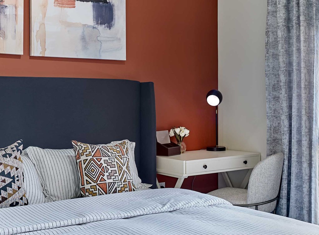 large one bedroom home with open floorplan, private balcony, private terrace