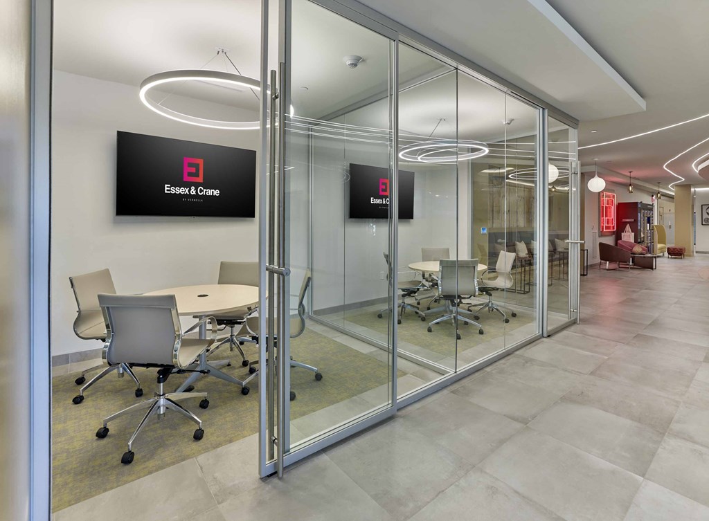 conference room, coworking area, business center, tulu vending machine