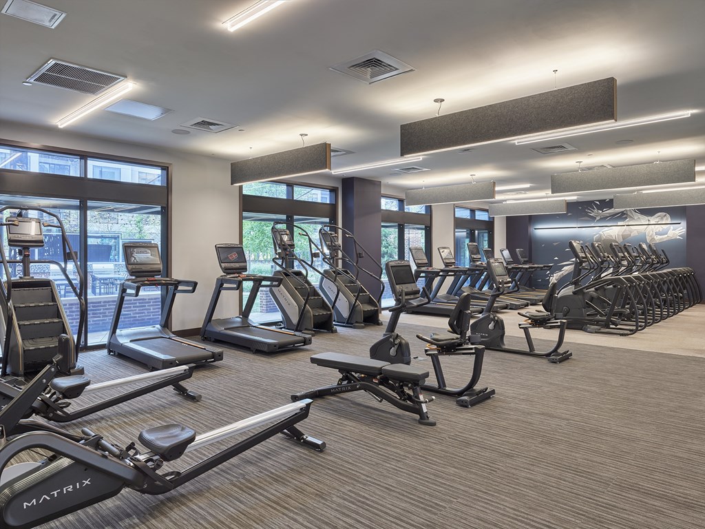 cardio machines, fitness center,