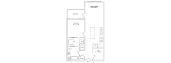 A floor plan of a building with rooms labeled, such as "Ballroom" and "Dining Room."