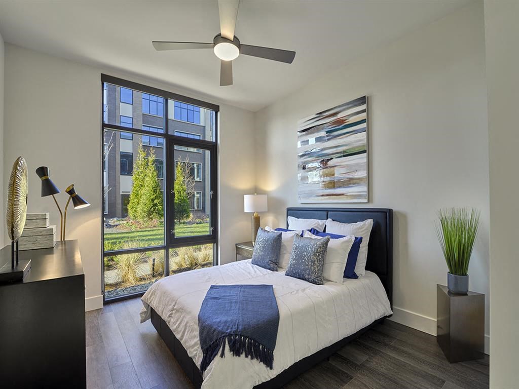Bedroom with Courtyard View