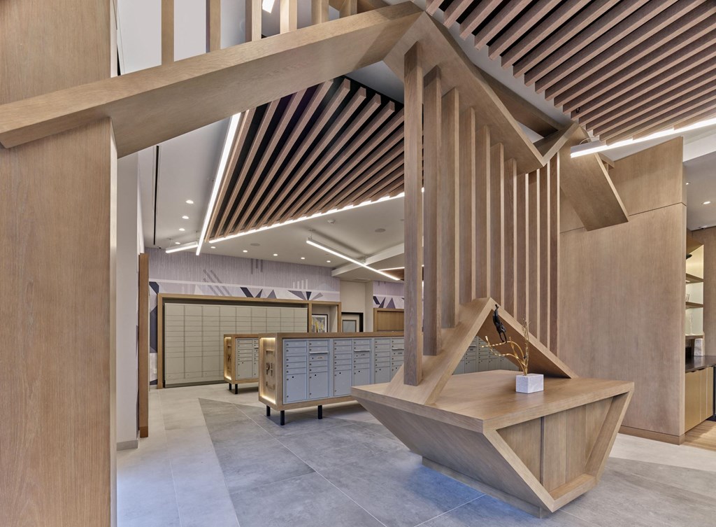 24/7 parcel lockers for secure package delivery at Print House Apartments, Hackensack, NJ