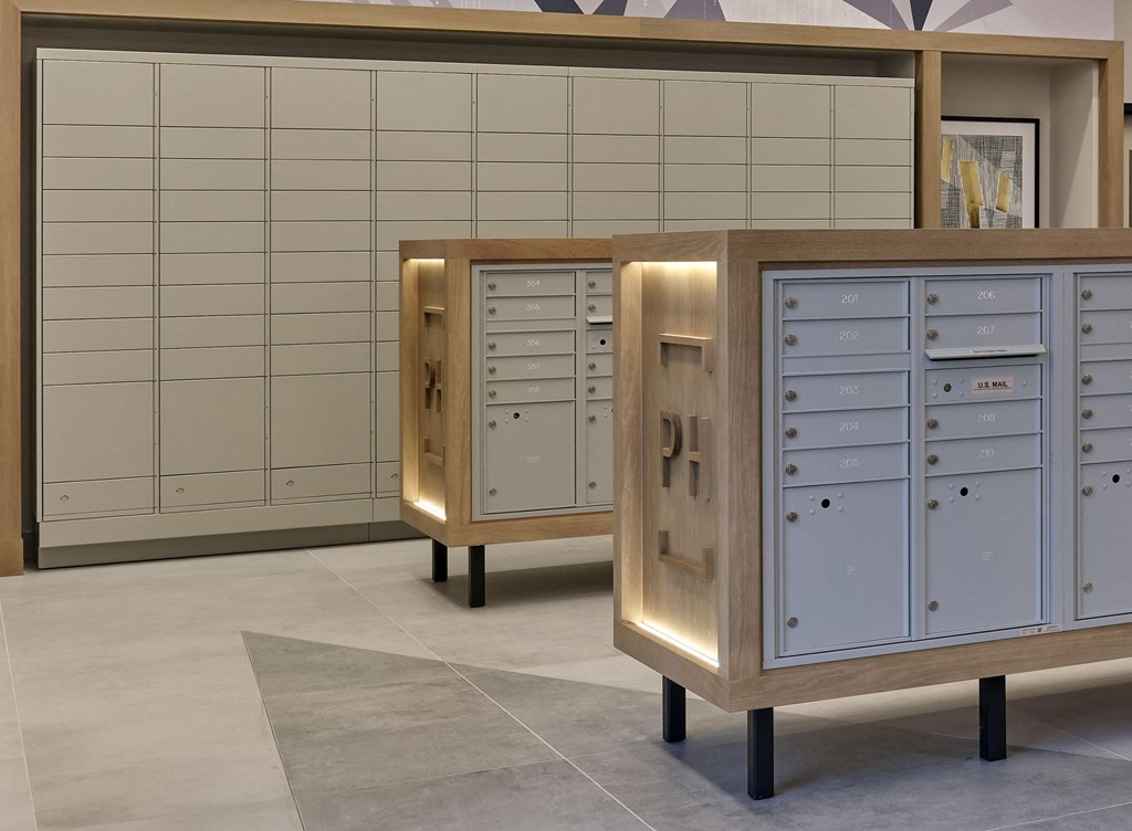 amazon package hub, private mailboxes, secure mailroom