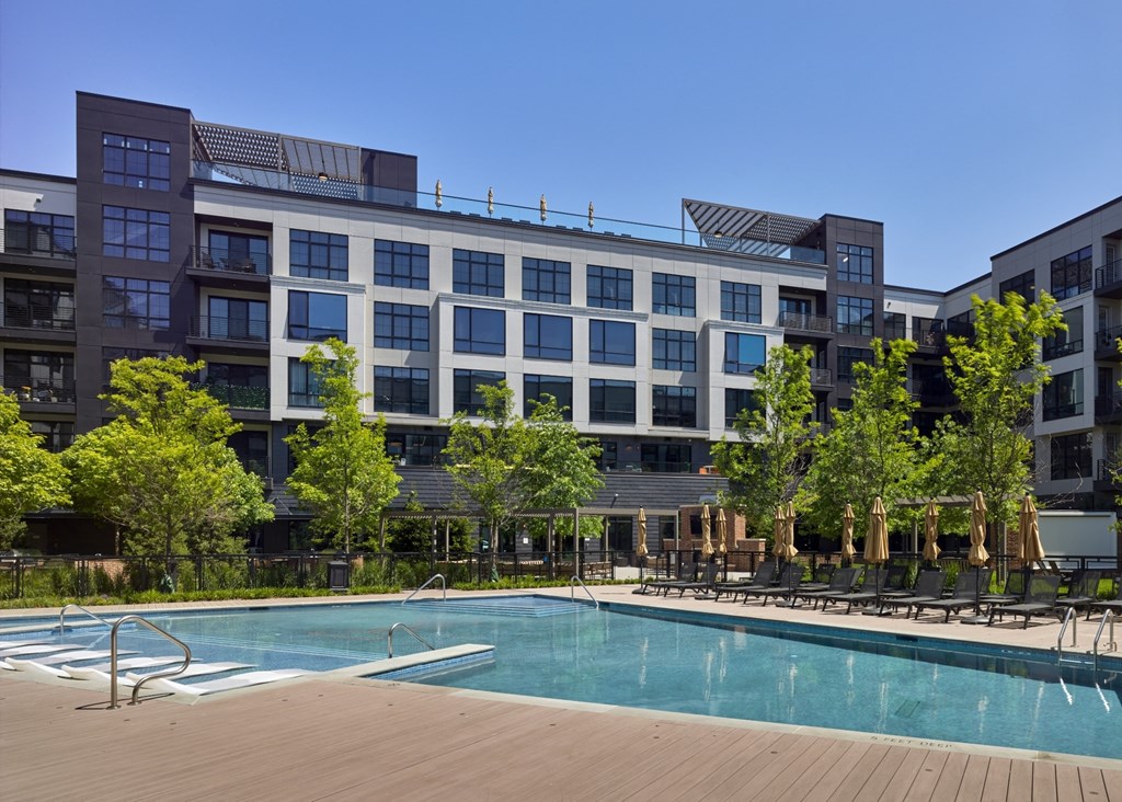 pool, resort, sun deck, tanning, outdoors, swimming, lounge chairs