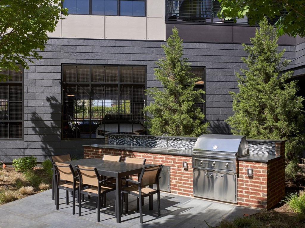 outdoor seating, outdoor dining, grills, courtyard, outdoor lounge, chairs, lounge chairs