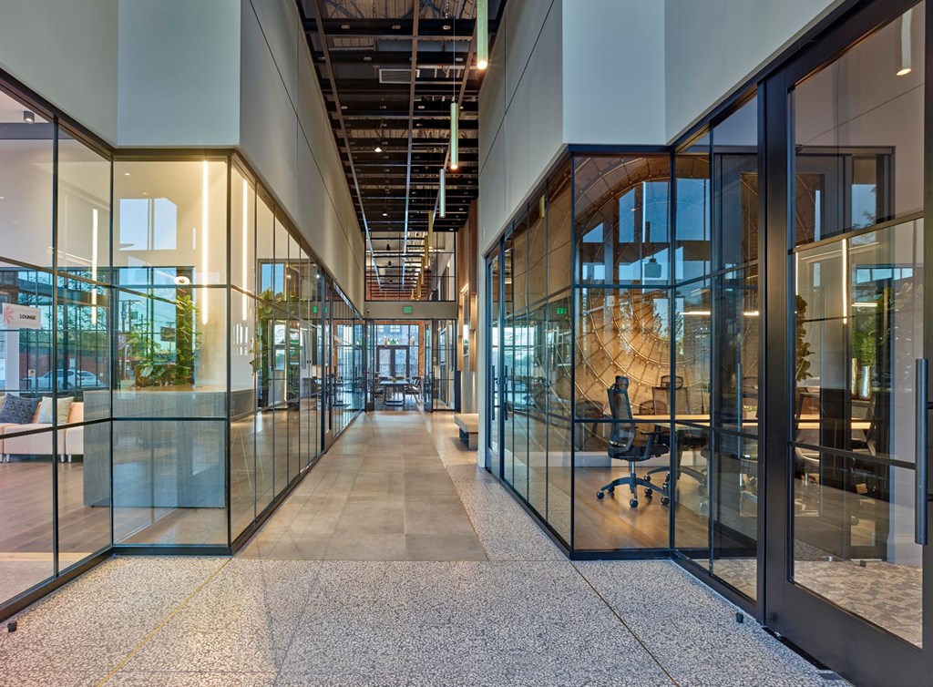 tech lounge, business center, conference room, we work space, private meeting room