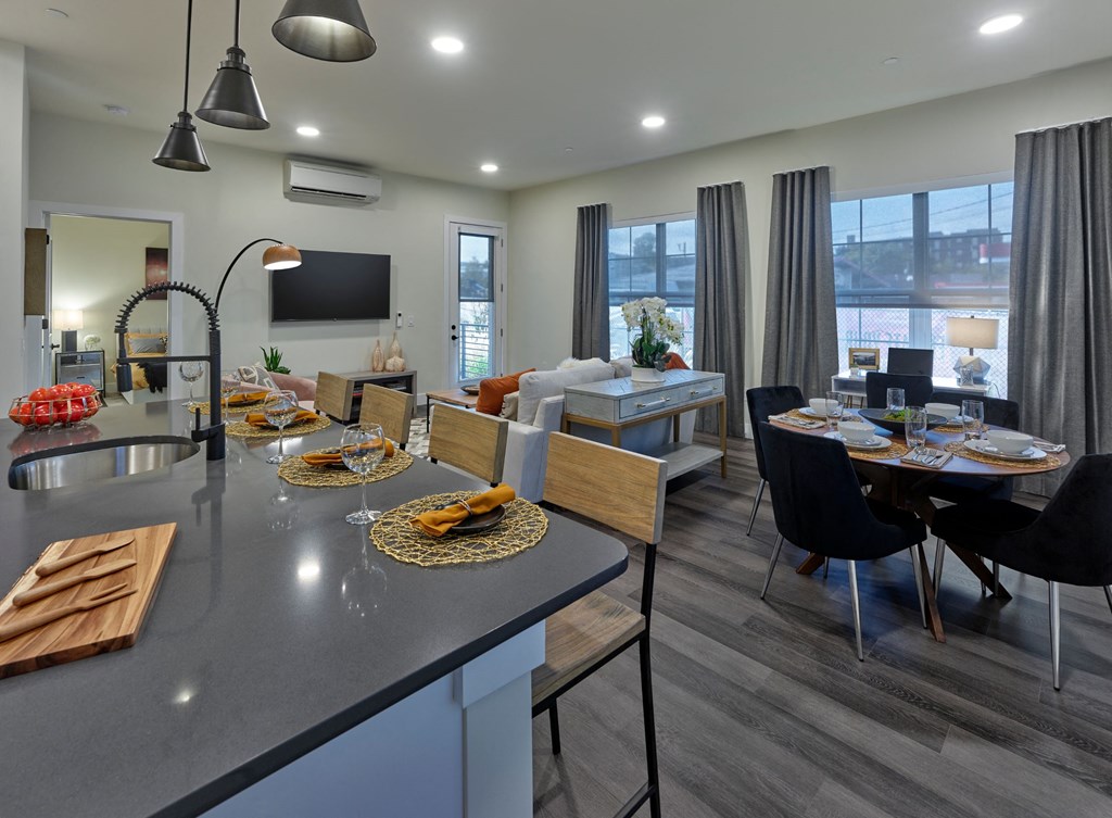 large two bedroom home, open layout