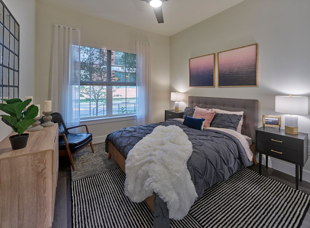 two bedroom guest bed oversized windows