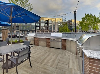 exterior outdoor bbq, outdoor grills, outdoor seating and lounge, - Photo Gallery 6