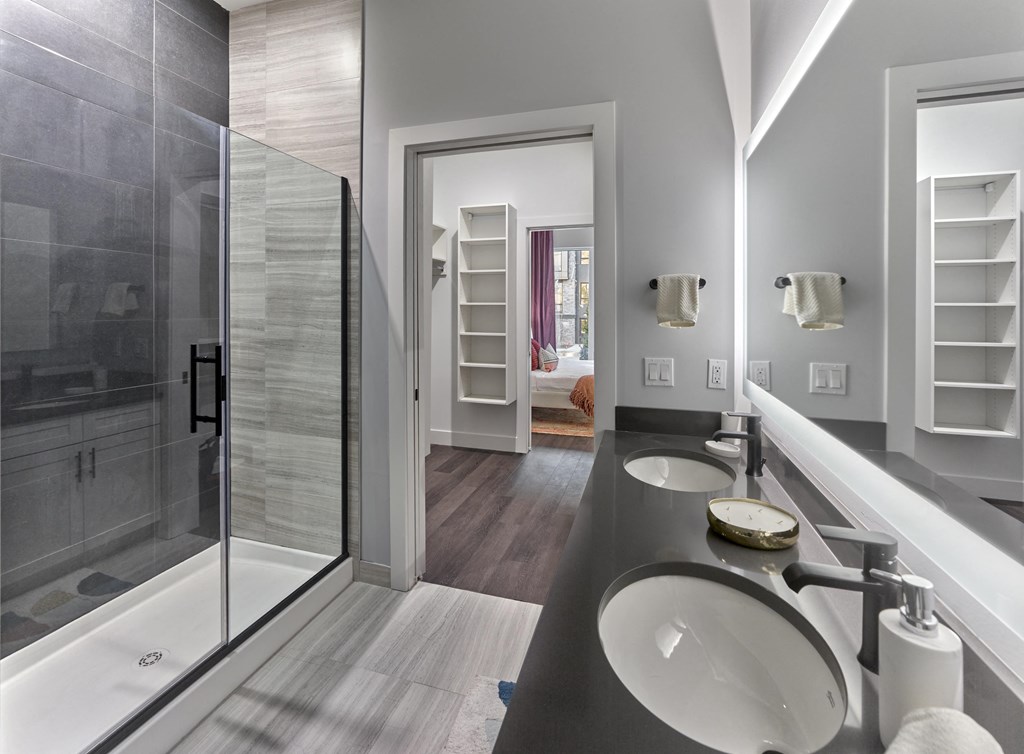 Double Vanity with Shower