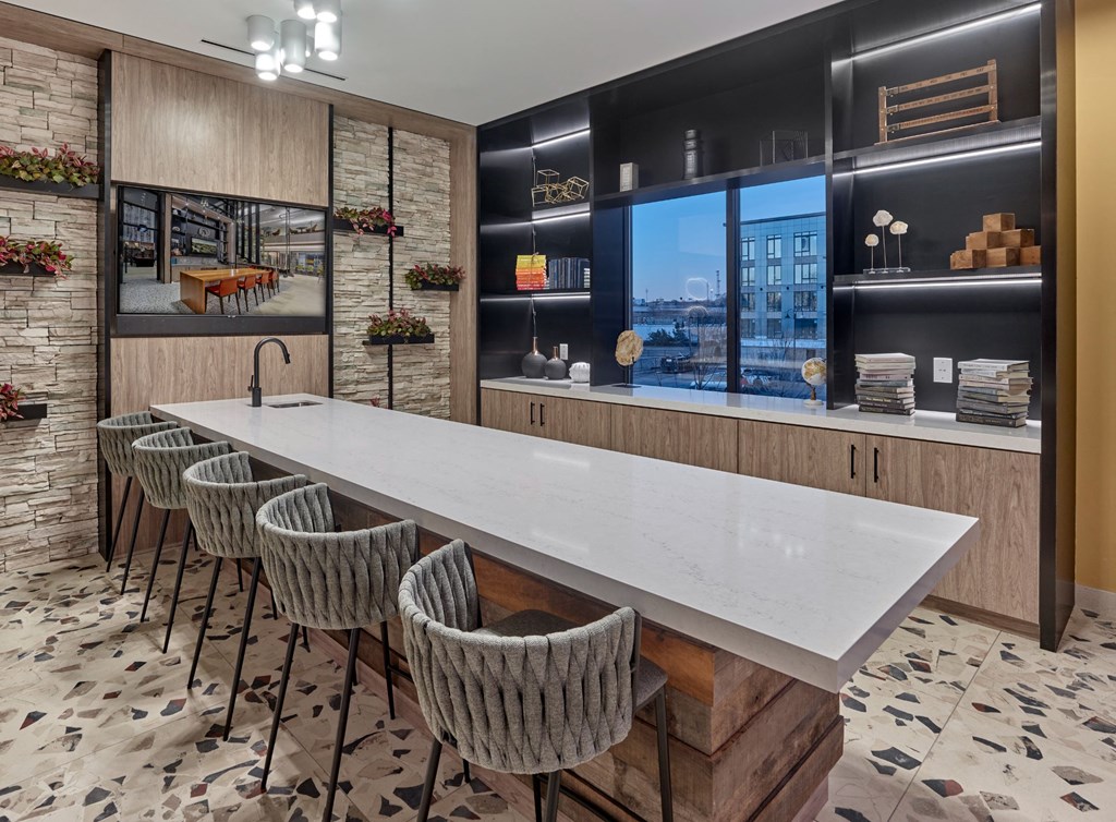 resident lounge, resident clubhouse, bar area, tv, lounge, wifi