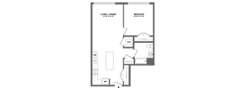 spacious one bedroom luxury apartment, full size washer/dryer, stainless steel appliances, hardwood floors, oversized windows, custom closets