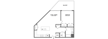spacious one bedroom luxury apartment with balcony, full size washer dryer, walk in closet, stainless steel appliances, stone countertops