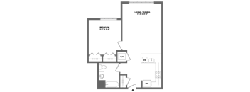 spacious one bedroom luxury apartment with balcony, full size washer dryer, walk in closet, stainless steel appliances, stone countertops