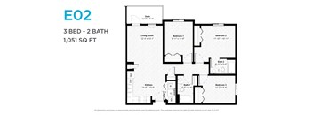 3 Bedroom 2 Bath