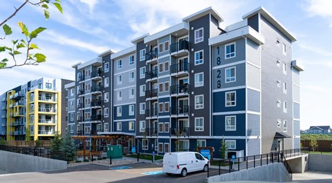 A large apartment complex