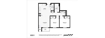 2 bed 1 bath