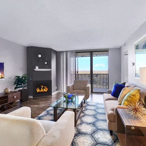 living room at Alvista Nine Mile, Asheville, NC