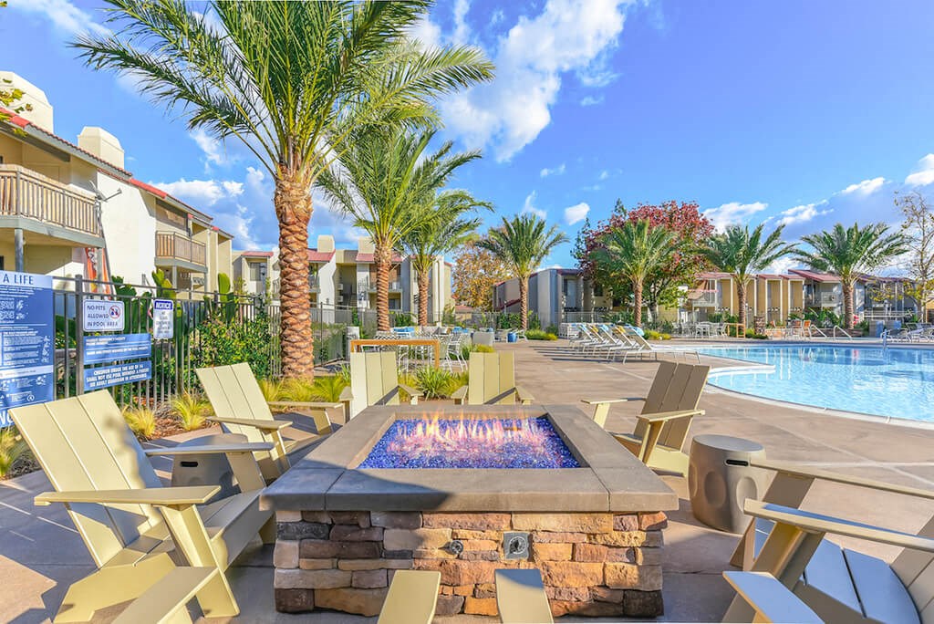 Outdoor Lounge at Santee Villas, Santee, California
