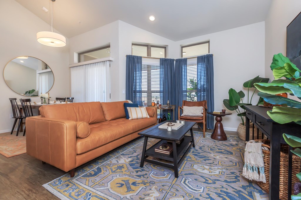 Spacious living room area