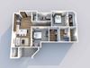 B-2 Floor Plan B-2 Floor Plan at Downtown 360, Salt Lake City, UT