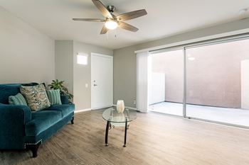Bright Living Room at Village Square, La Jolla, California