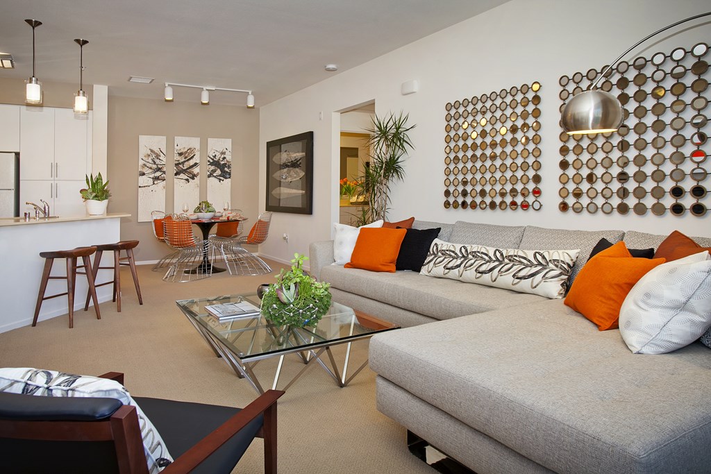 Living room at Oak Springs Ranch, 92595