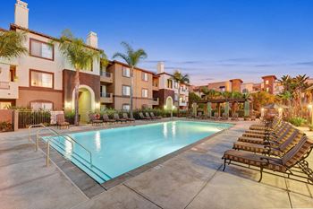 swimming poolat The Missions at Rio Vista, San Diego, California