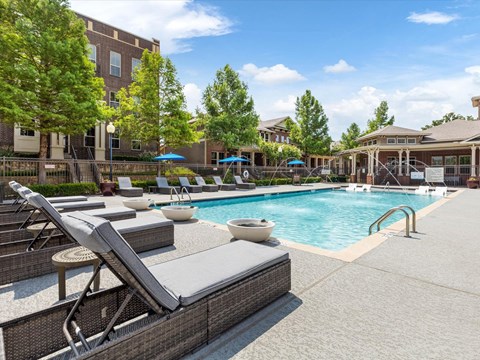 the swimming pool at our apartments