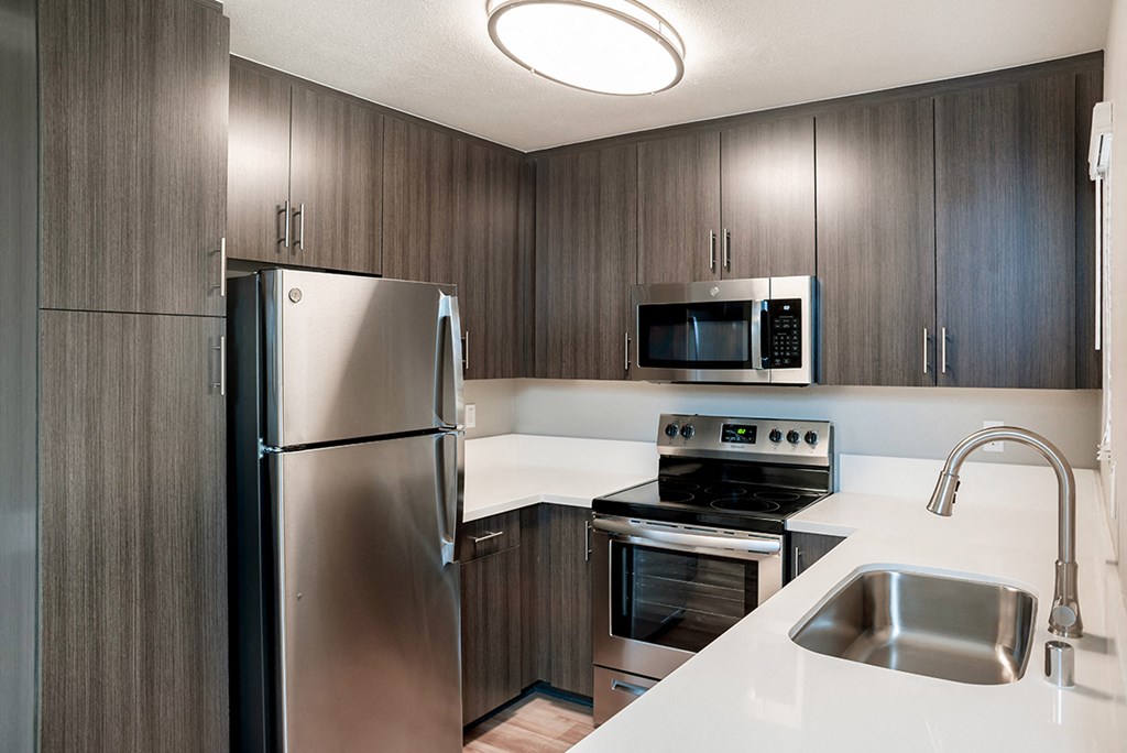 1 Bedroom Unit Kitchen at Central Park, California