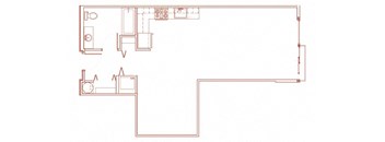 0x1d apartment - 745 square feet - Youngstown Flats