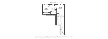 the plan of the floor plan for an apartment