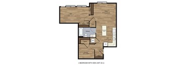 One Bedroom One Bath with Den