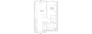 one bedroom floor plan