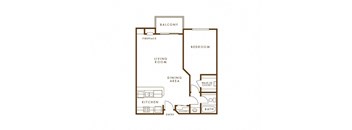 1 Bed - B Plan 2D at Enclave, California, 90723