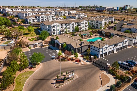 Drone View Of Community Drone View Of Community at SkyStone Apartments, Albuquerque, NM, 87114
