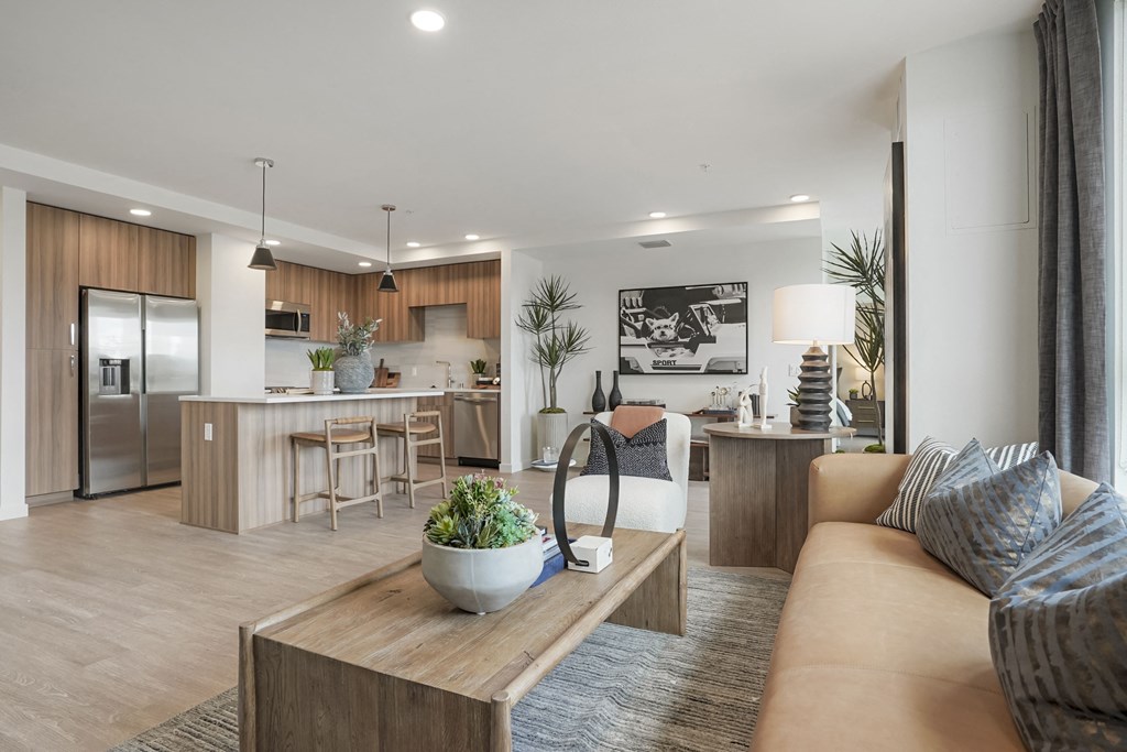 the preserve at ballantyne commons living room and kitchen