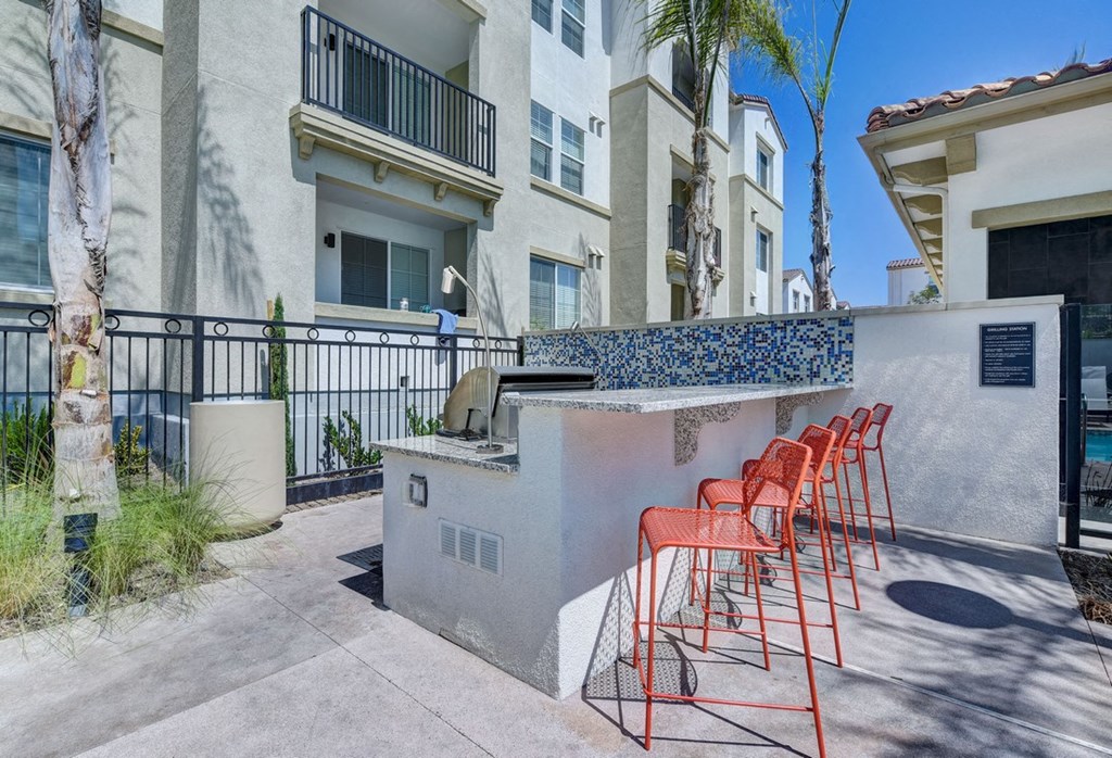 grill area at Seta Apartments