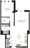 765 - 767 sq ft floorplan
