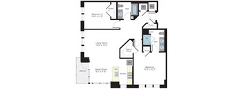 1144 sq ft floorplan