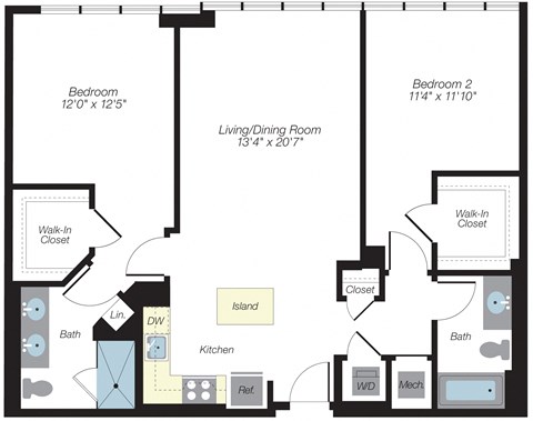 1179 sq ft floorplan