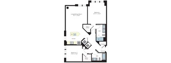 1201 sq ft floorplan