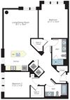 1201 sq ft floorplan
