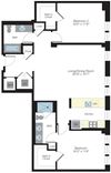 1234 sq ft floorplan