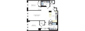 1178 sq ft floorplan