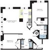 1111 sq ft floorplan