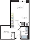 554 sq ft floorplan