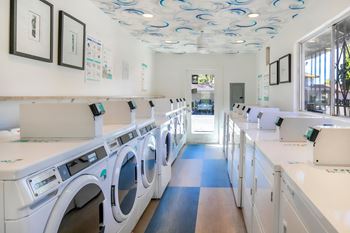Washer and dryer laundry room at Softwind Point, Vista, CA