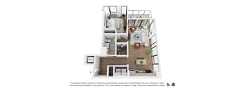bedroom floor plan | luxury apartments in towson md | the mille brookhaven apartment